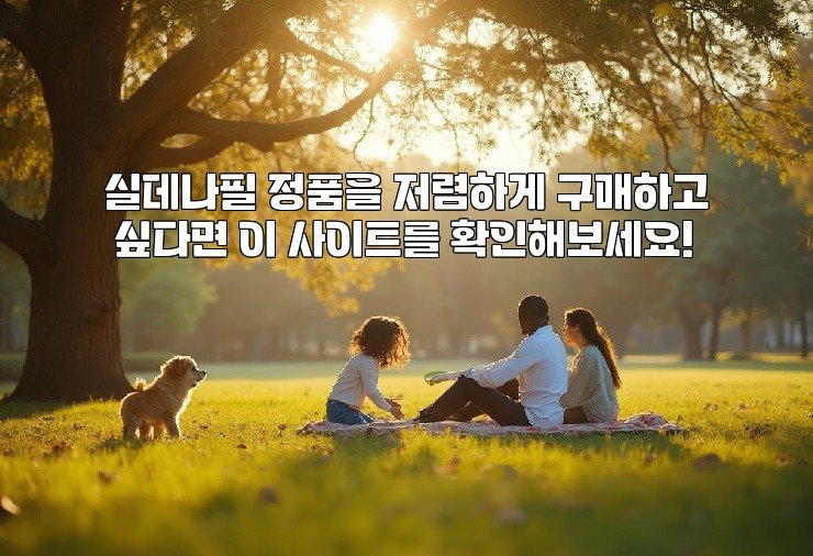 실데나필 정품을 저렴하게 구매하고 싶다면 이 사이트를 확인해보세요!