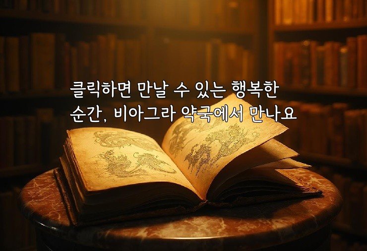 클릭하면 만날 수 있는 행복한 순간, 비아그라 약국에서 만나요
